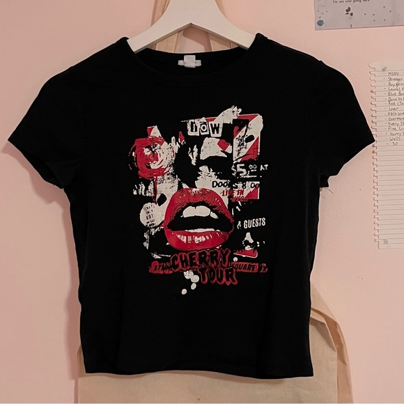 Garage Cherry Tour baby tee - Picture 1 of 3